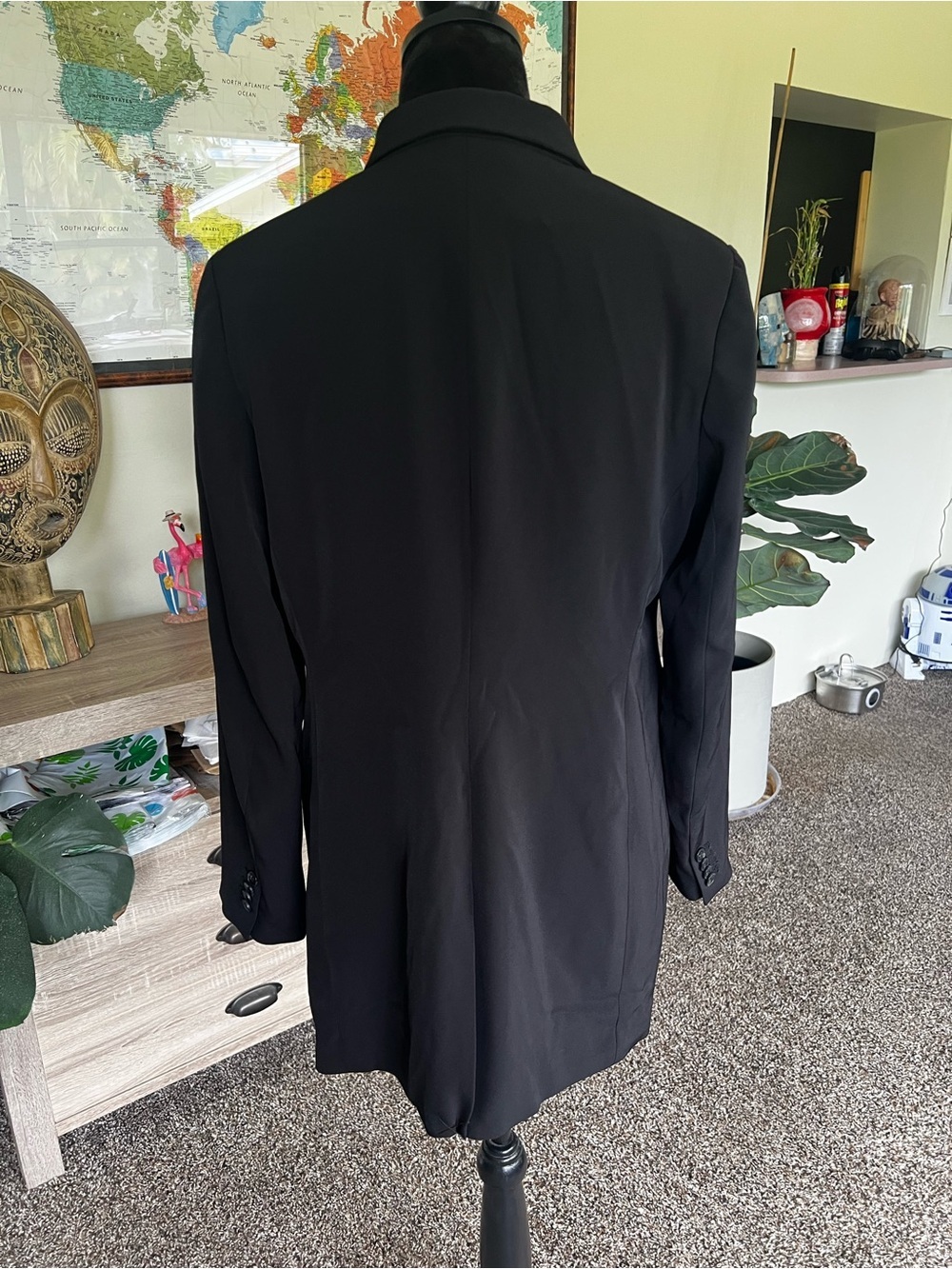 H&M Black Single-Button Women's Blazer - Picture 6 of 10